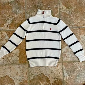 Ralph Lauren Cotton Quarter-Zip Sweater (Boys Size Small - 8)